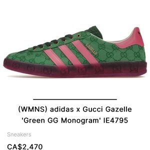 Adidas x Gucci Limited Edition Gazelles